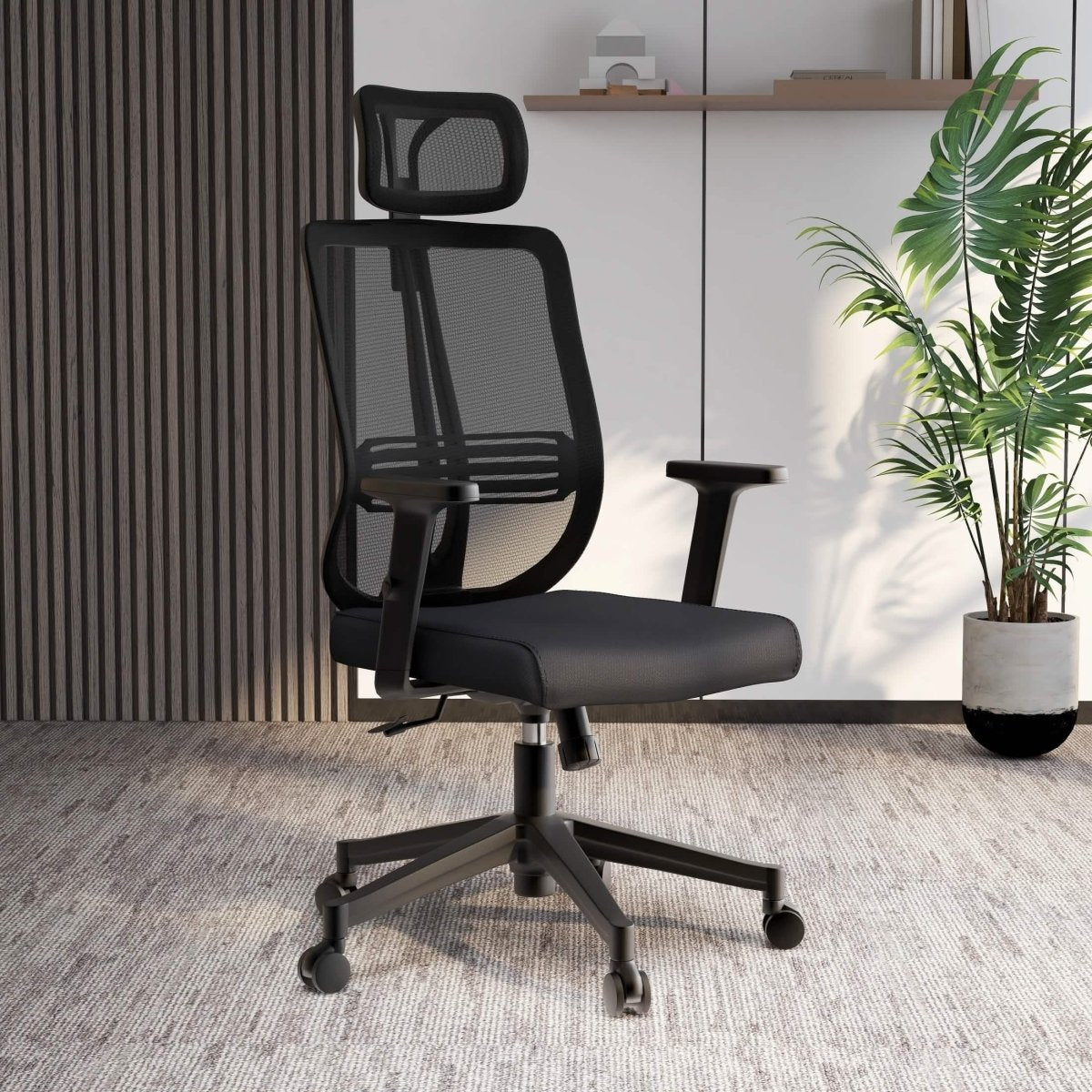 Adorit ergonomic office chair side view in a modern workspace